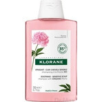 KLORANE SHAMPOOING à la pivoine biologique 1×200ml, shampooing pour cuir chevelu sensible et irrité