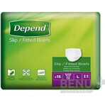 DEPEND Slips SUPER PLUS L 1×15 stuks, ademende luiers