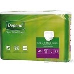 DEPEND Slips SUPER PLUS L 1×15 stuks, ademende luiers