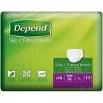 DEPEND Slips SUPER PLUS L 1×15 stuks, ademende luiers