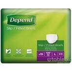 DEPEND Slips SUPER PLUS L 1×15 stuks, ademende luiers