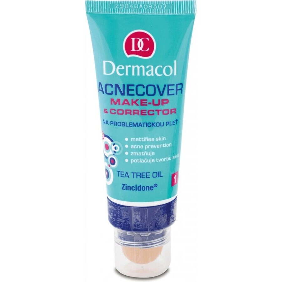 Dermacol Acnecover make-up No.1 1×30 ml, maquillage pour peaux à problèmes