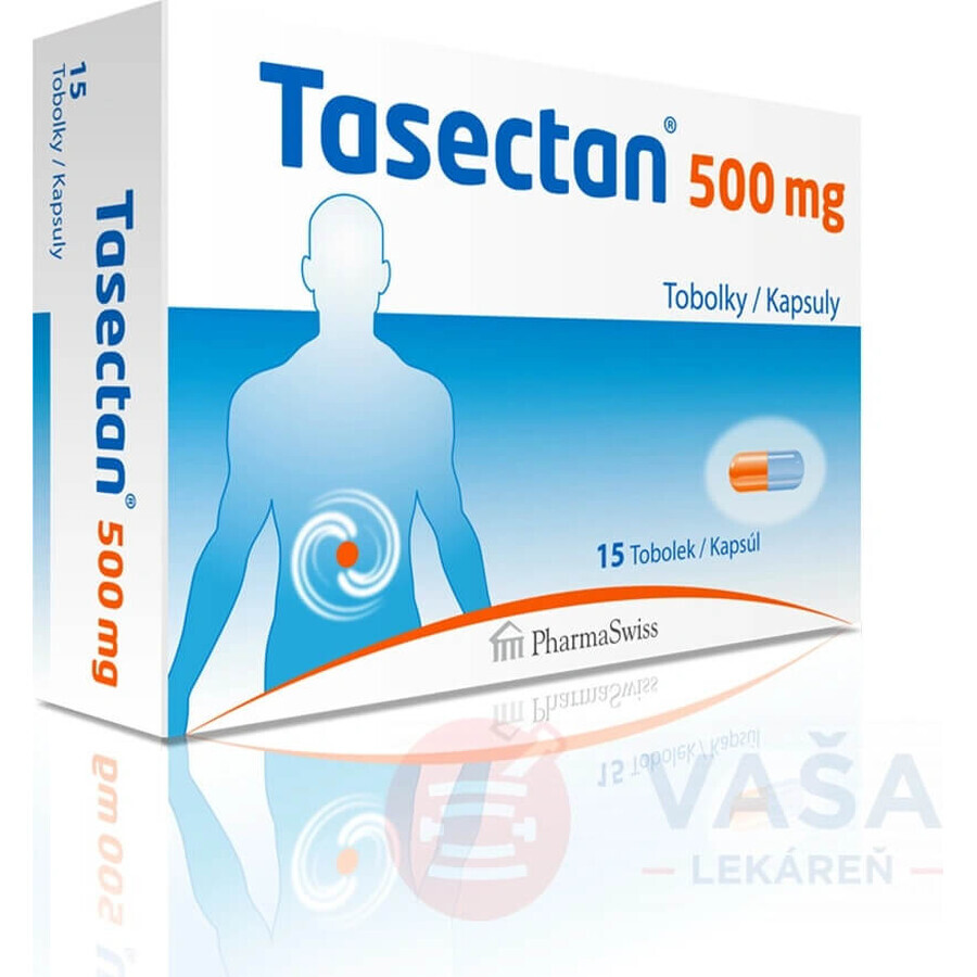 Tasectan 500 mg 1×15 cps, 500 mg food supplements