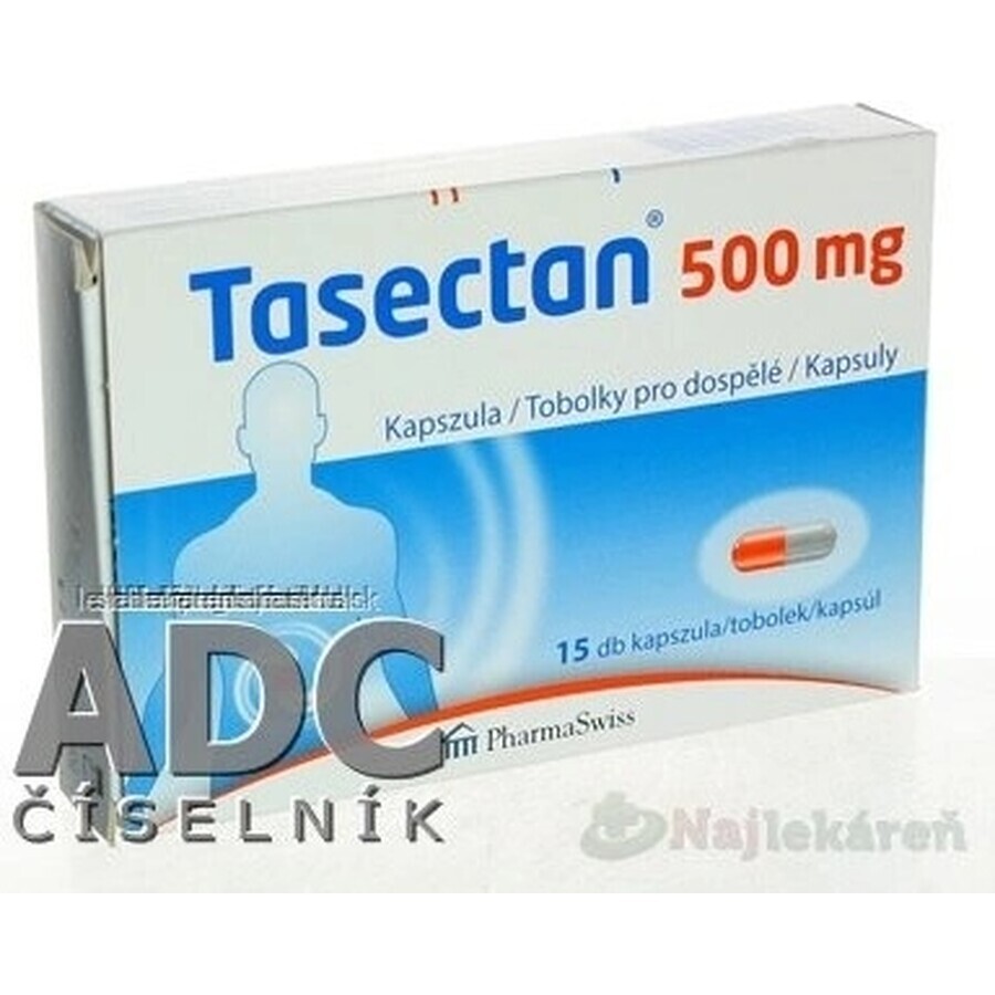 Tasectan 500 mg 1×15 cps, 500 mg food supplements