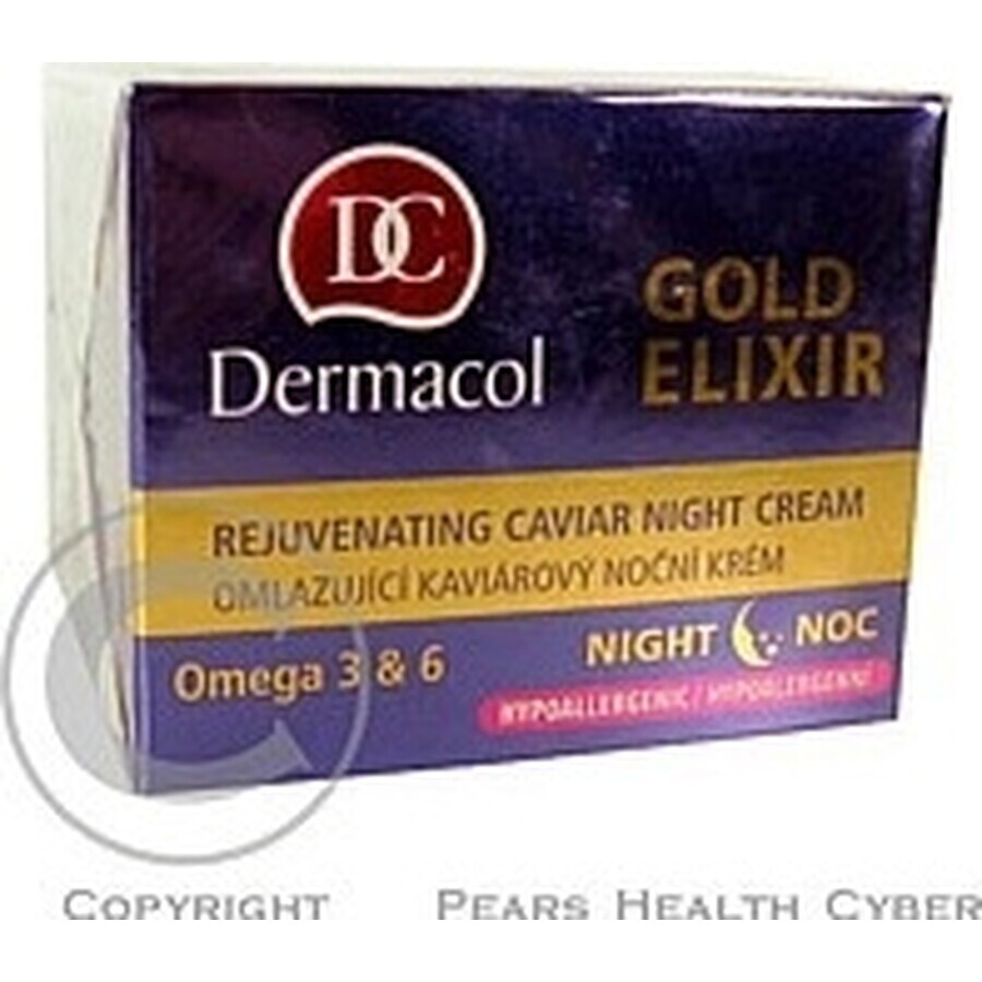 DERMACOL GOLD ELIXIR Night Cream 1×50 ml, crème de nuit