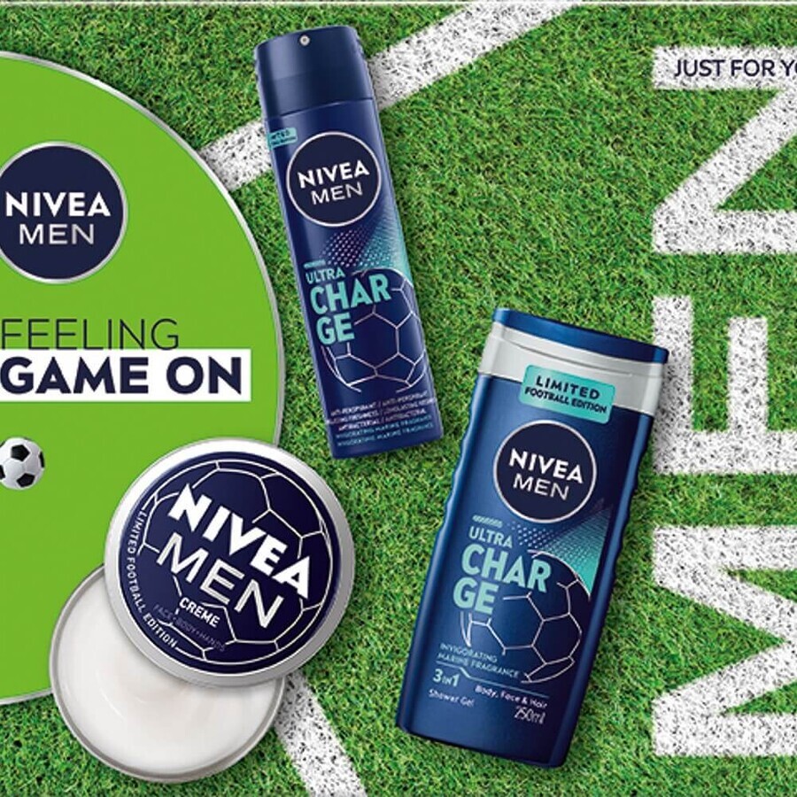 NIVEA MEN BOX VOETBAL LE 1×1 st, geschenkverpakking