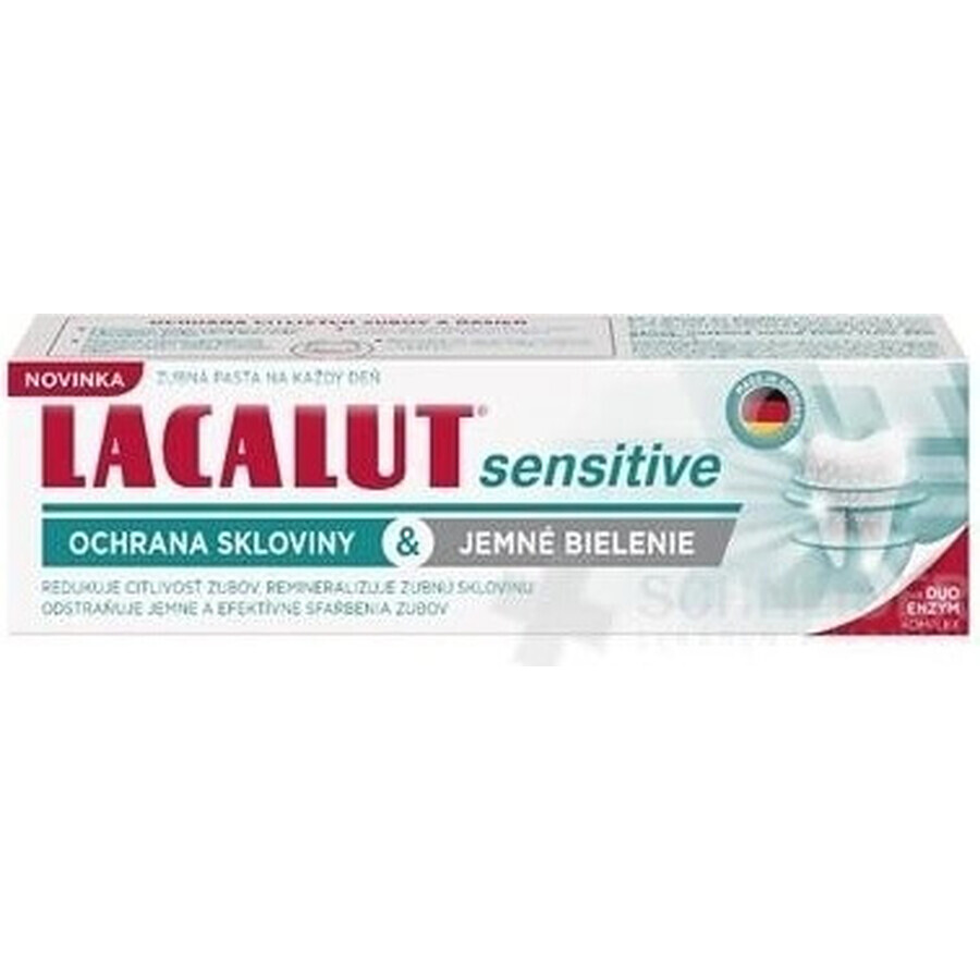 LACALUT sensitive enamel protection& gentle whitening 1×75 ml, pastă de dinți