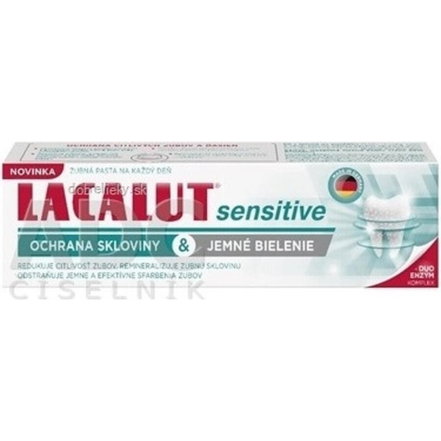 LACALUT sensitive enamel protection& gentle whitening 1×75 ml, pastă de dinți