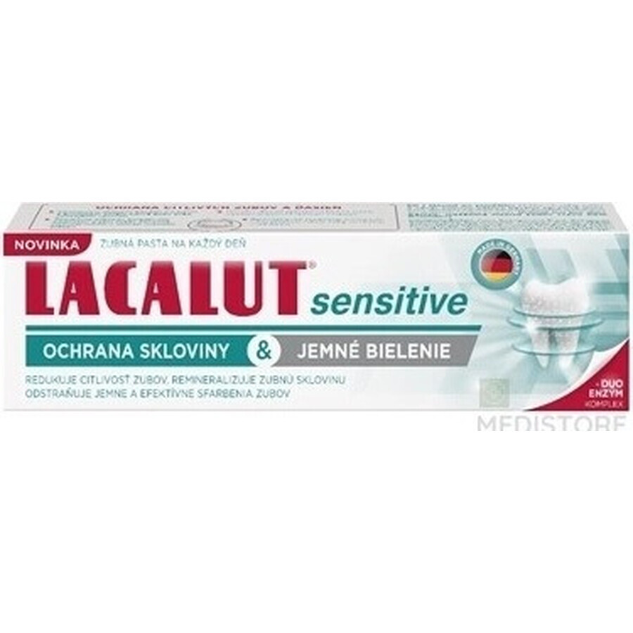 LACALUT sensitive enamel protection& gentle whitening 1×75 ml, pastă de dinți