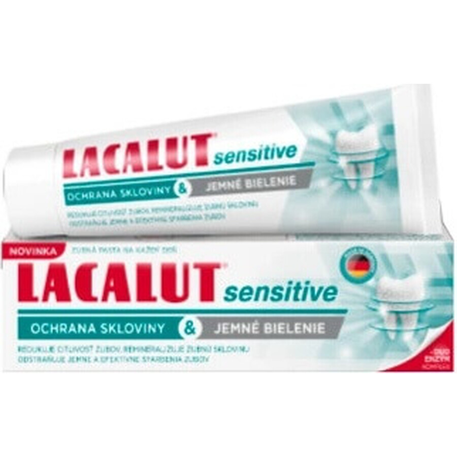 LACALUT sensitive enamel protection& gentle whitening 1×75 ml, pastă de dinți