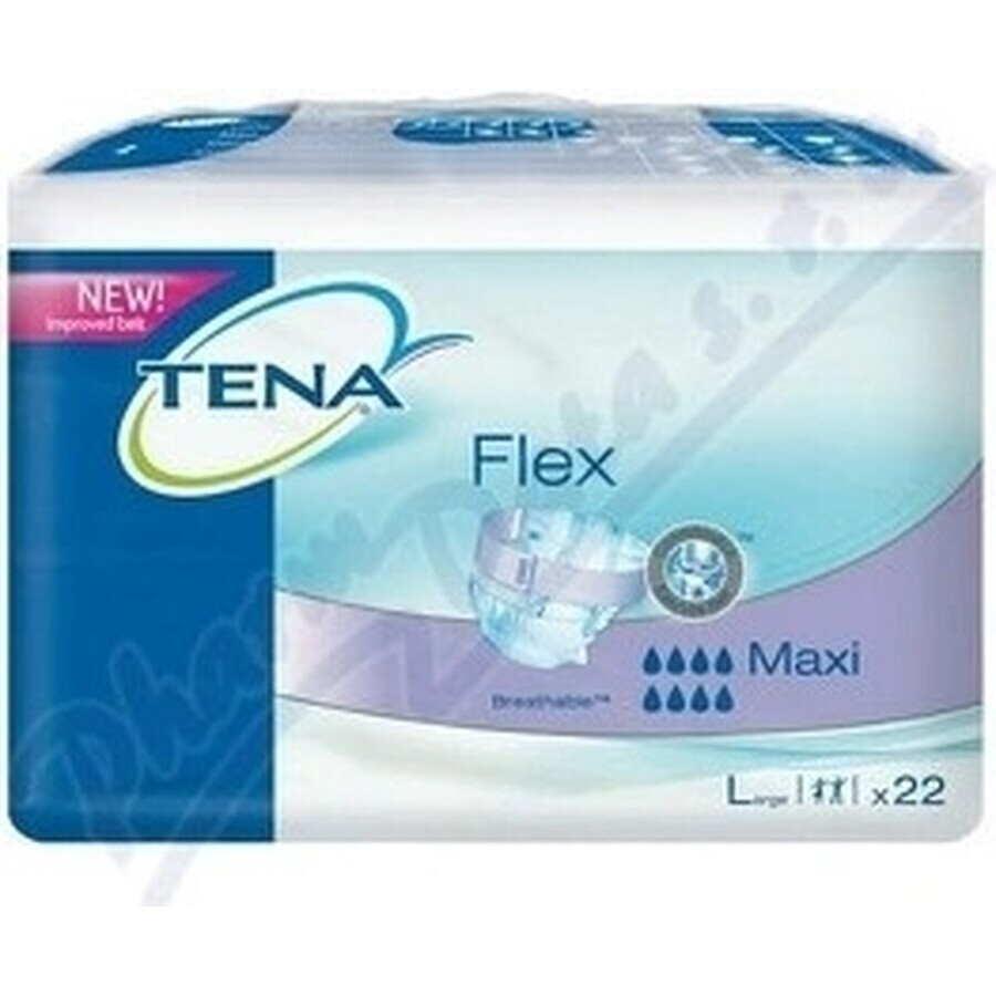 TENA Flex Maxi L 1×22 pcs, incontinence briefs with quick release waistband