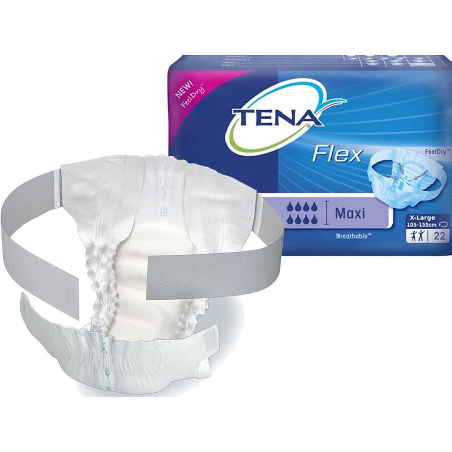 TENA Flex Maxi L 1×22 pcs, incontinence briefs with quick release waistband