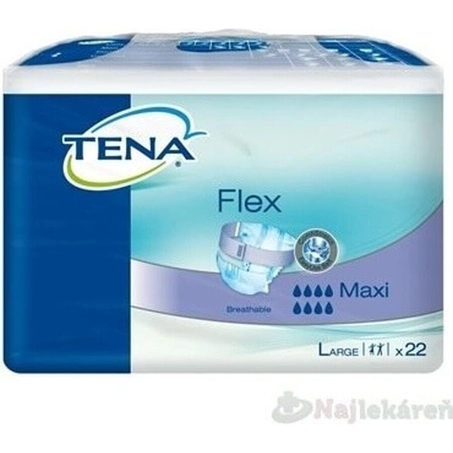 TENA Flex Maxi L 1×22 pcs, incontinence briefs with quick release waistband