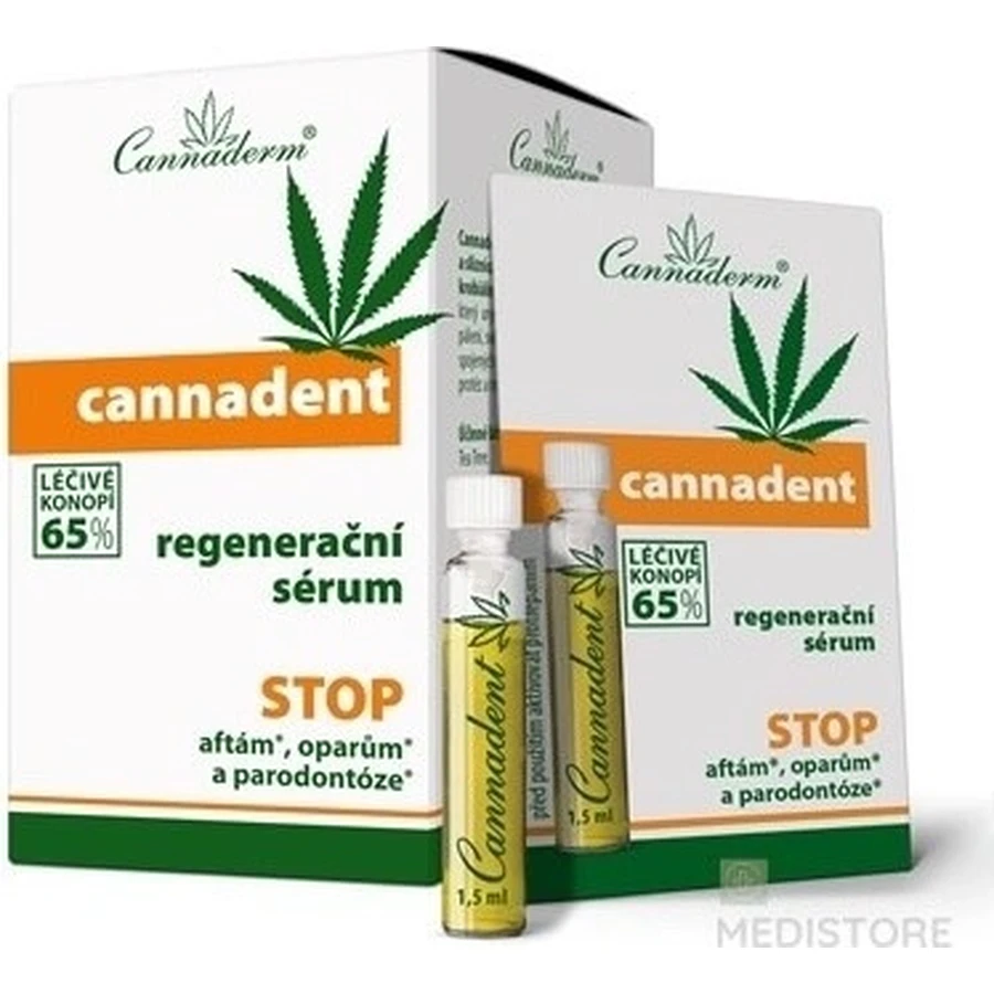 Cannaderm CANNADENT regenerating serum 10×1,5 ml for canker sores and cold sores