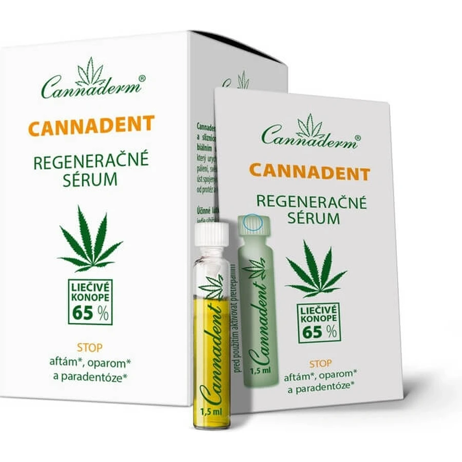 Cannaderm CANNADENT regenerating serum 10×1,5 ml for canker sores and cold sores