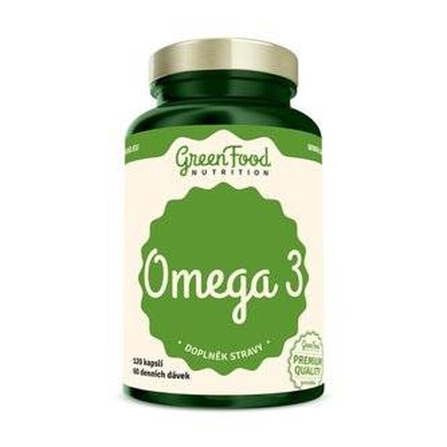 GreenFood Nutrition Omega 3 + Vit E 120cps 1x12020 cps