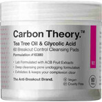 Carbon Theory, Lingettes nettoyantes pour le visage 60 pcs, Lingettes nettoyantes pour le visage