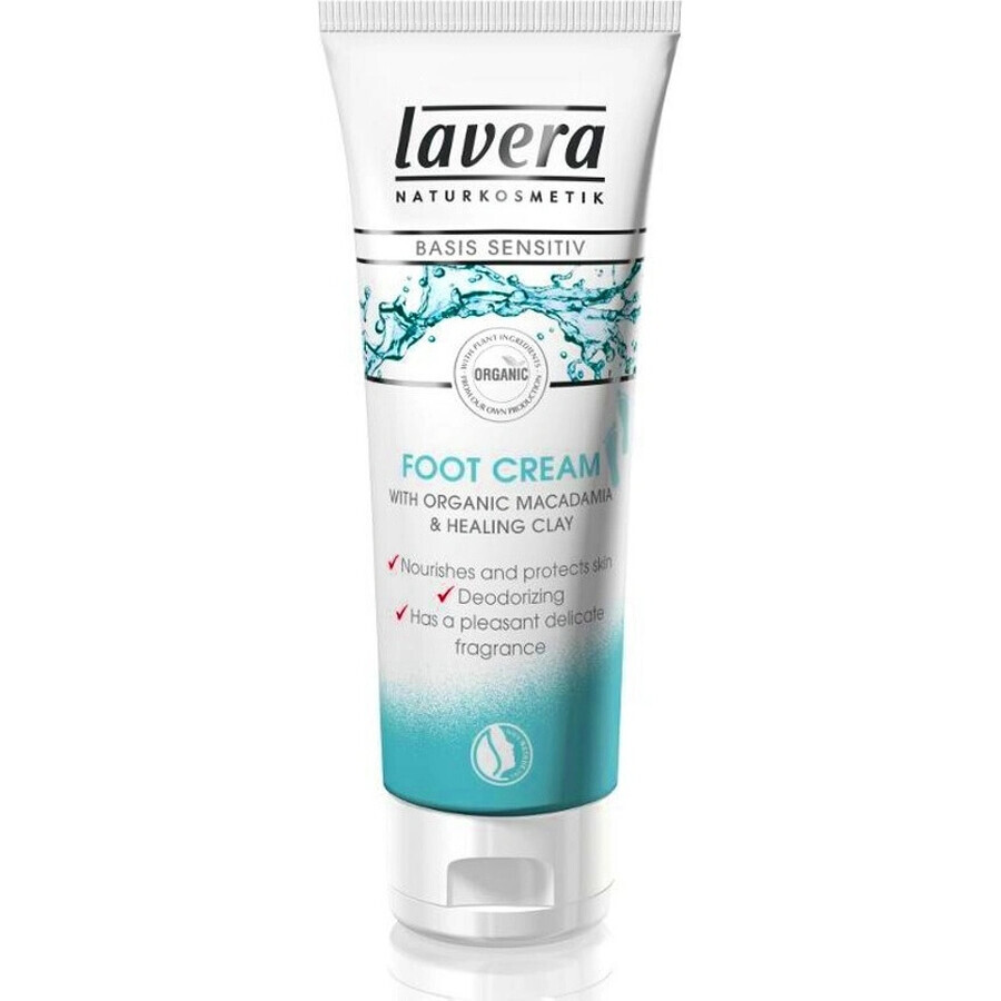 Lavera Voetcrème 75ml 1×1 st