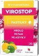 Pliculețe VIROSTOP - citrice 1&#215;20 buc, supliment nutritiv pentru g&#226;t, faringe și corzi vocale