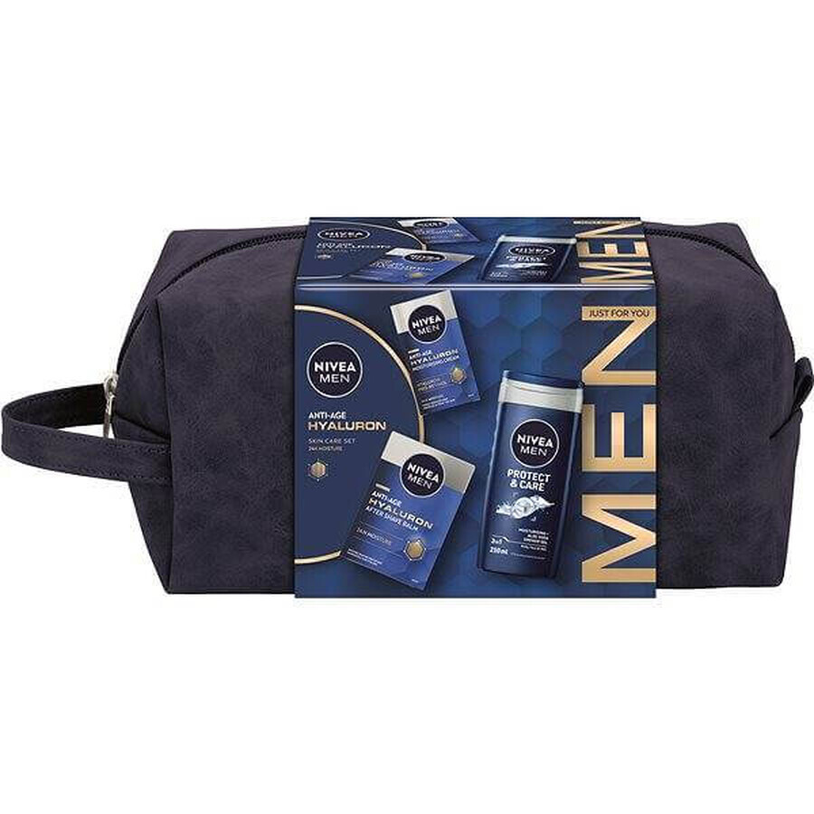 NIVEA MEN BAG HYALURON 1×1 HYALURON, geschenkverpakking