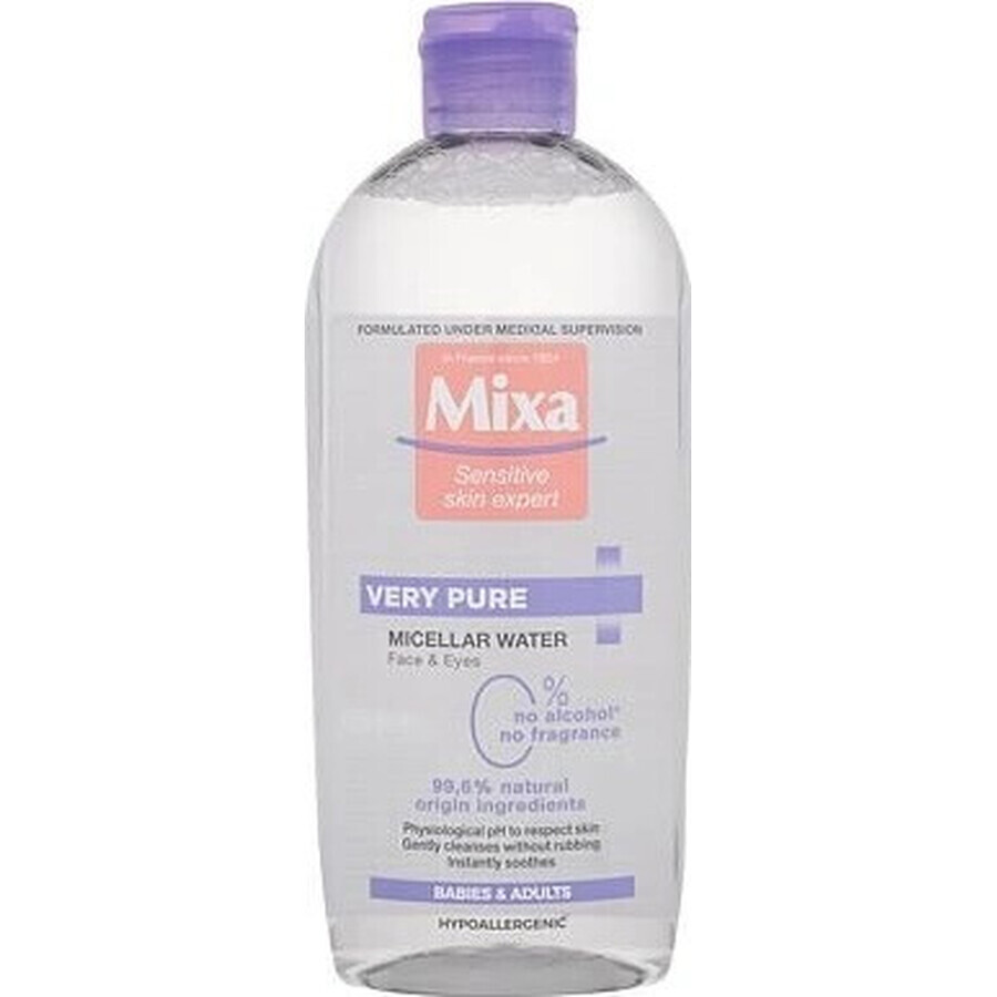 Mixa Very Pure Micellar Water 1×400 ml, micellar water