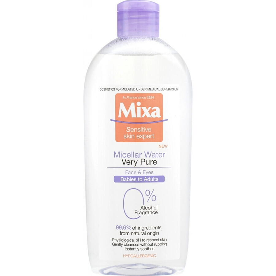 Mixa Very Pure Micellar Water 1×400 ml, micellar water