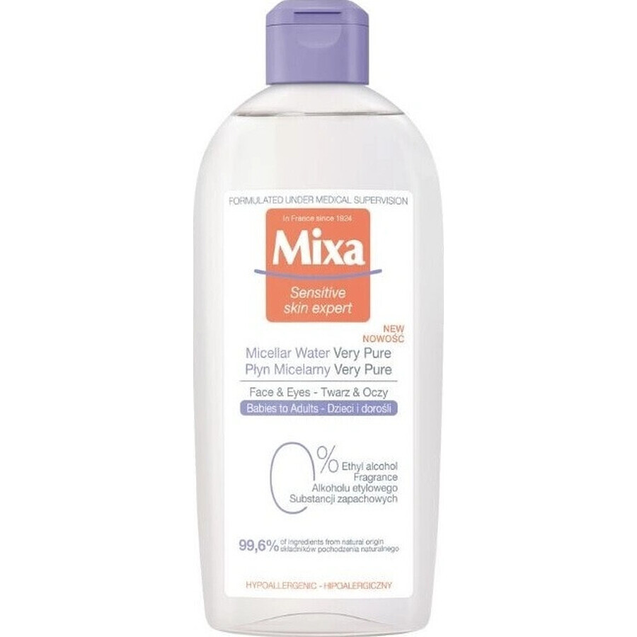 Mixa Very Pure Micellar Water 1×400 ml, micellar water