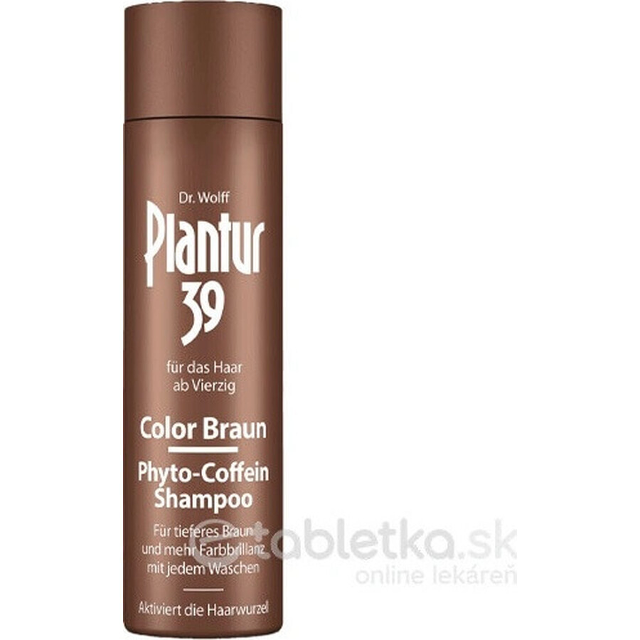 Șampon Plantur 39 Color Brown Phyto-caffeine 1×250 ml, șampon cu cafeină