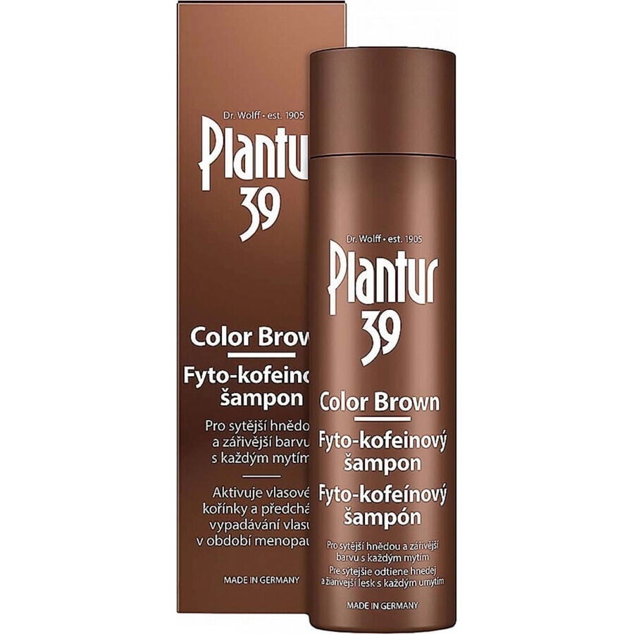 Șampon Plantur 39 Color Brown Phyto-caffeine 1×250 ml, șampon cu cafeină