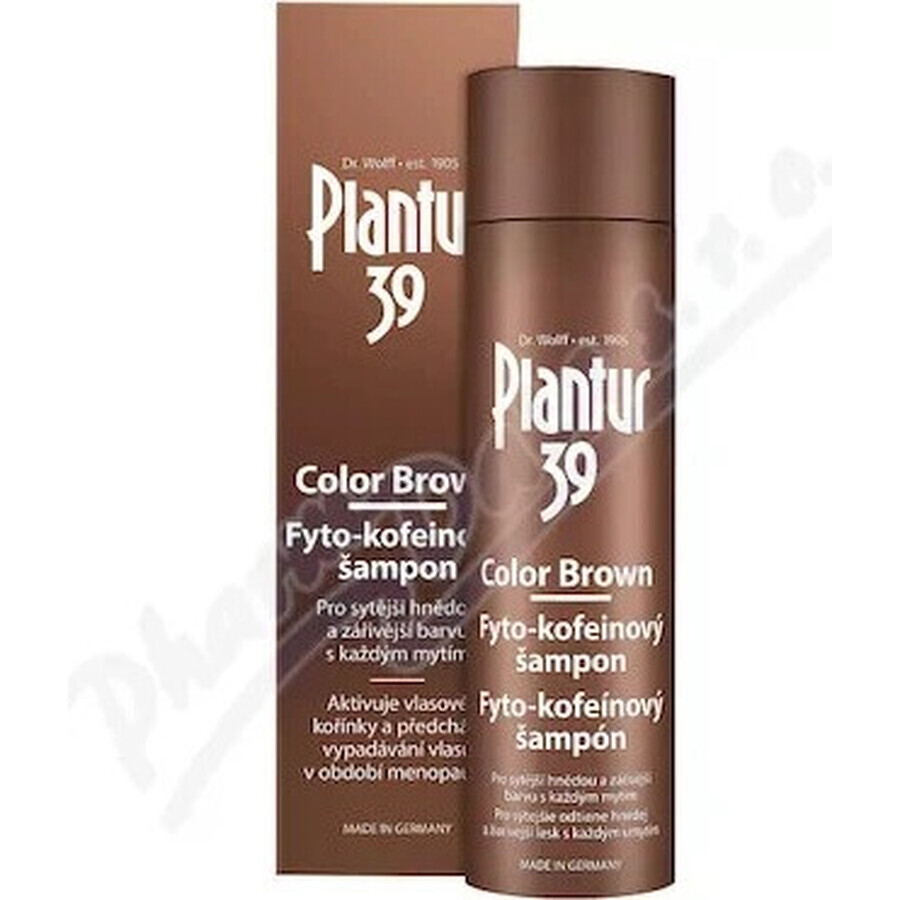 Șampon Plantur 39 Color Brown Phyto-caffeine 1×250 ml, șampon cu cafeină