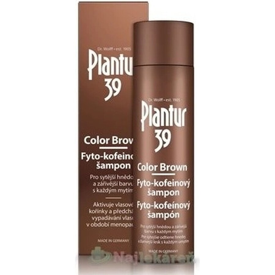 Șampon Plantur 39 Color Brown Phyto-caffeine 1×250 ml, șampon cu cafeină