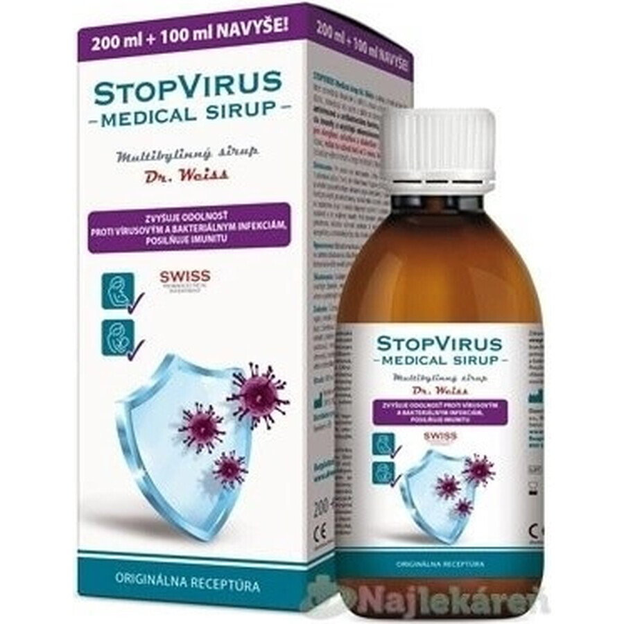 STOPVIRUS Medische siroop Dr.Weiss 1×300 ml, multikruidensiroop