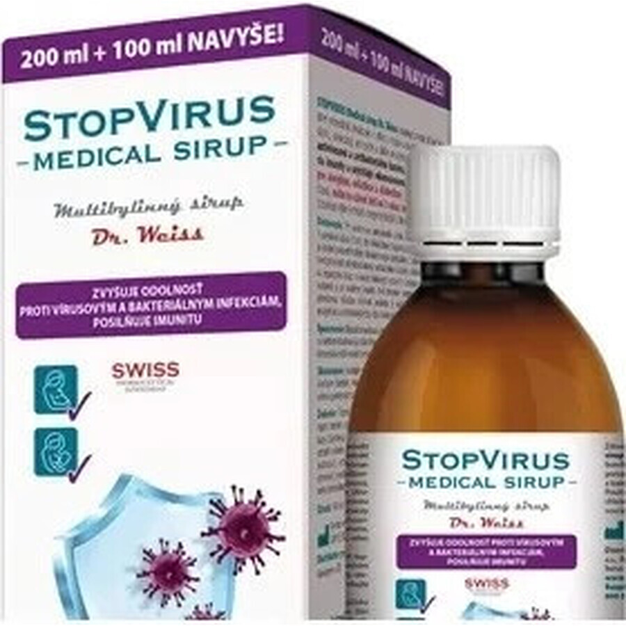 STOPVIRUS Medische siroop Dr.Weiss 1×300 ml, multikruidensiroop