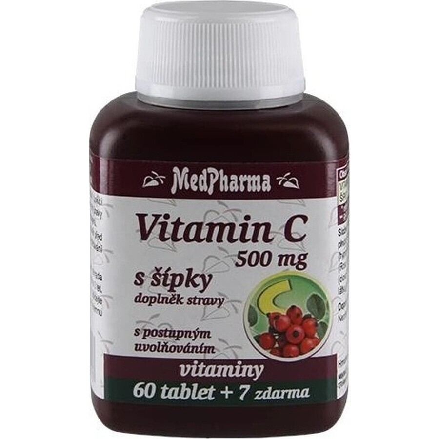 MedPharma VITAMINE C 500MG met pijlen 1×37 tbl, geleidelijke afgifte