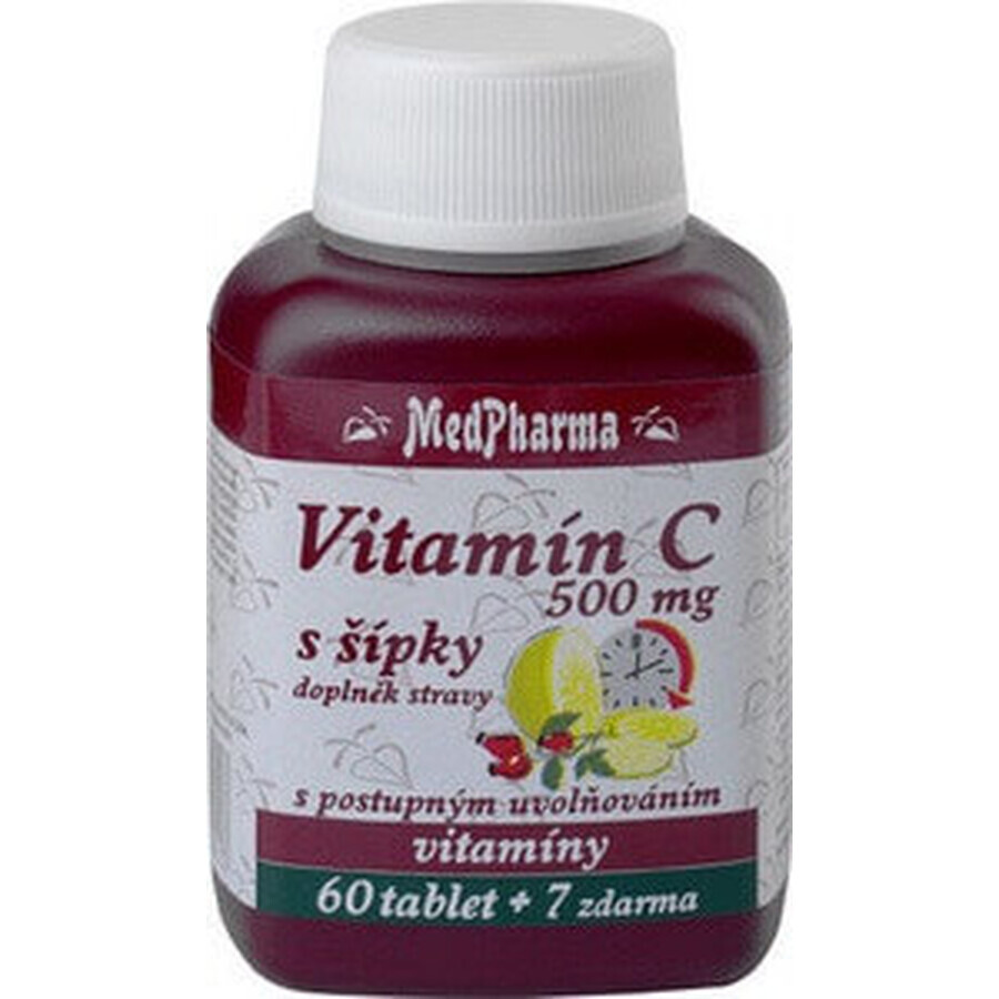 MedPharma VITAMINE C 500MG met pijlen 1×37 tbl, geleidelijke afgifte