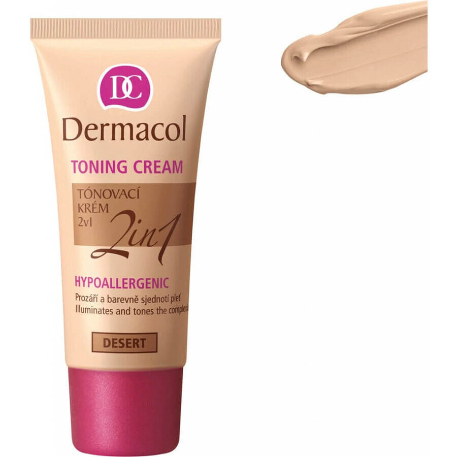 DERMACOL Color Cream 2in1 shade: DESERT 1×30 ml, 2in1 colored cream