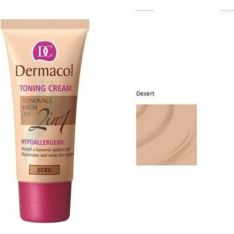 DERMACOL Color Cream 2in1 shade: DESERT 1×30 ml, 2in1 colored cream