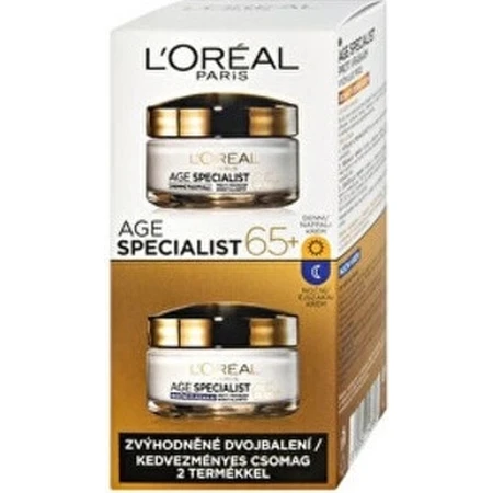 L'Oréal Paris Age Specialist 65+ podwójne opakowanie 2×50 ml, kosmetyki: ceny i cechy
