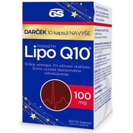 GS Coenzym Lipo Q10 100 mg 1×70 tbl, voedingssupplement