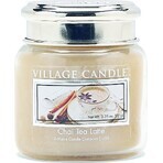 Village Candle Geurkaars in Fles - Chai Tea Latte - Kaneel melkthee, groot 1×1 st