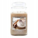 Village Candle Geurkaars in Fles - Chai Tea Latte - Kaneel melkthee, groot 1×1 st