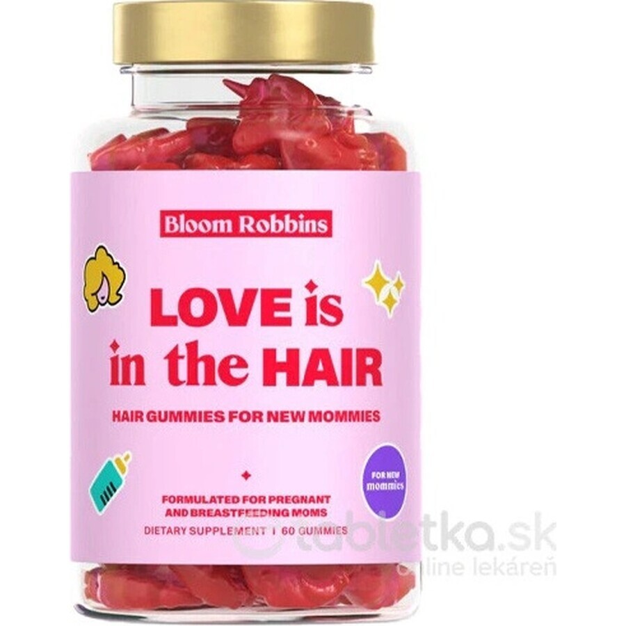 LOVE is in the HAIR - Haargom voor nieuwe moeders 1×60 stuks, voedingssupplement voor moeders