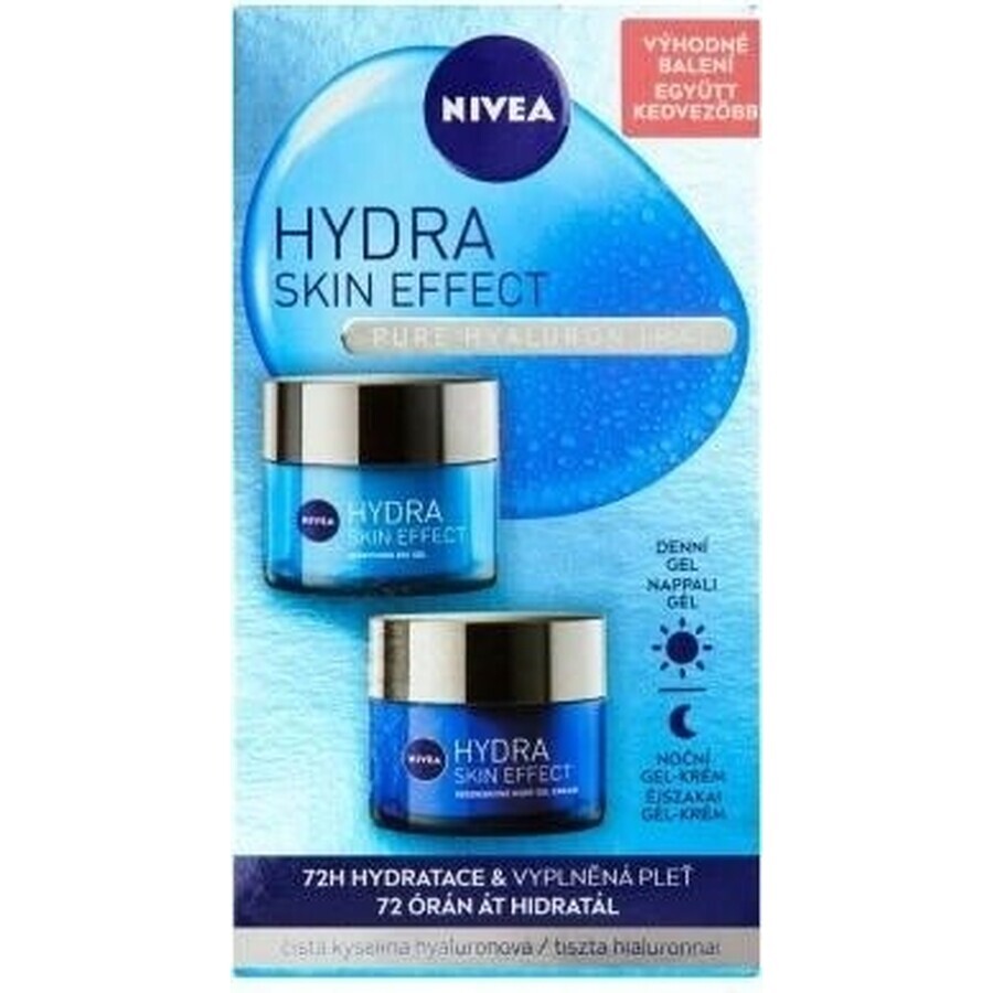 Nivea Gel hidratant de zi + noapte Hydra Skin Effect 2x50ml 1×2x50ml, hidratant