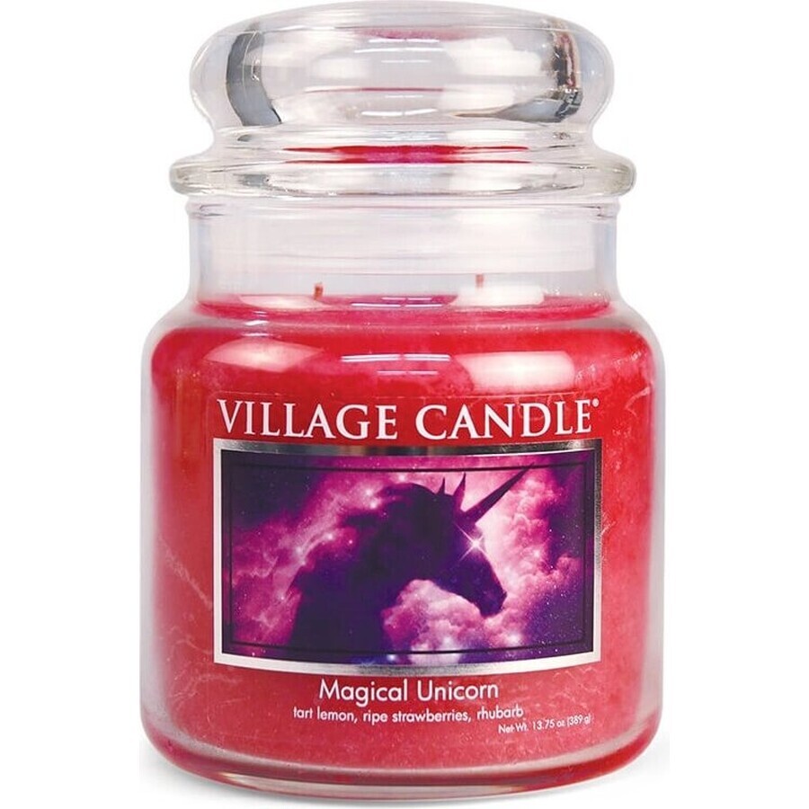 Village Candle Geurkaars in glas - Magical Unicorn, medium 1×1 stuk, geurkaars