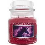 Village Candle Geurkaars in glas - Magical Unicorn, medium 1×1 stuk, geurkaars