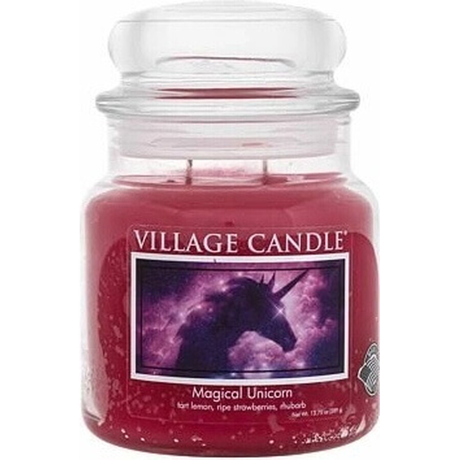 Village Candle Geurkaars in glas - Magical Unicorn, medium 1×1 stuk, geurkaars