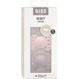 BIBS Infinity Succhietti anatomici in silicone 2 pezzi - misura 2, Blossom / Dusky Lilac 1×2 pezzi, succhietti in silicone