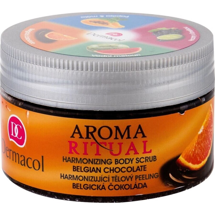 Dermacol Aroma Ritual Belgian chocolate peeling 1×200 g, gommage corporel