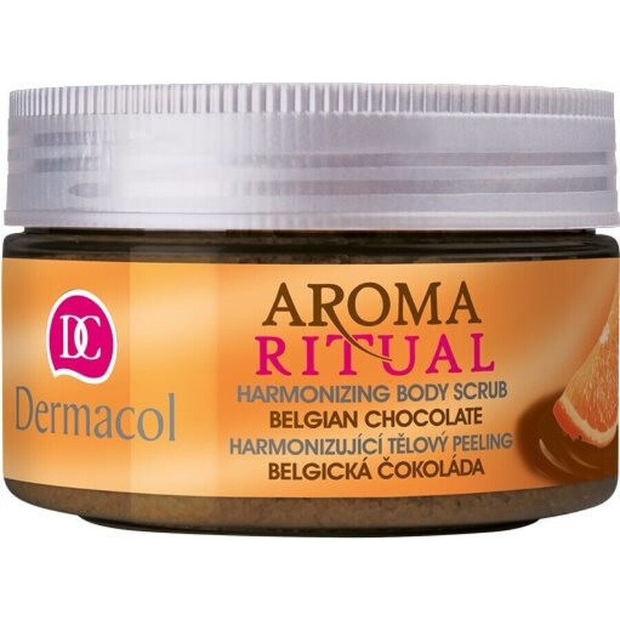 Dermacol Aroma Ritual Belgian chocolate peeling 1×200 g, gommage corporel