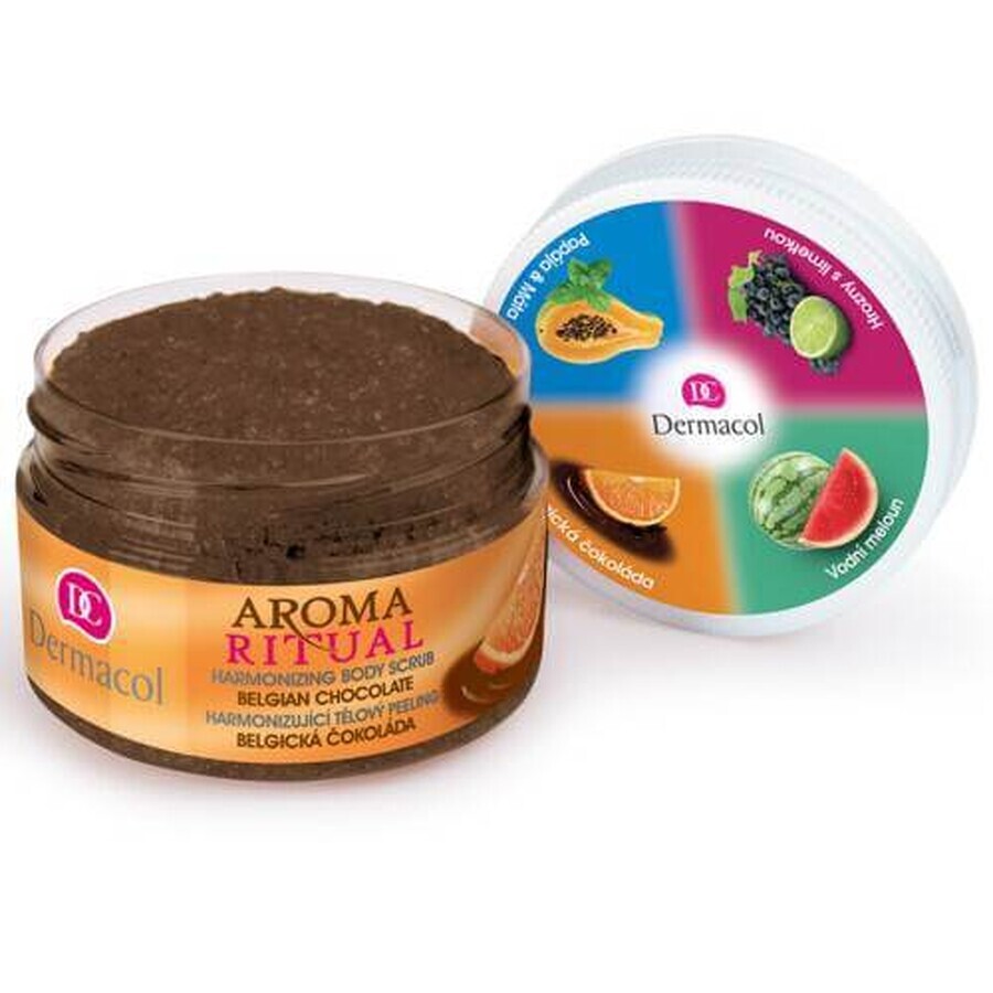 Dermacol Aroma Ritual Belgian chocolate peeling 1×200 g, gommage corporel